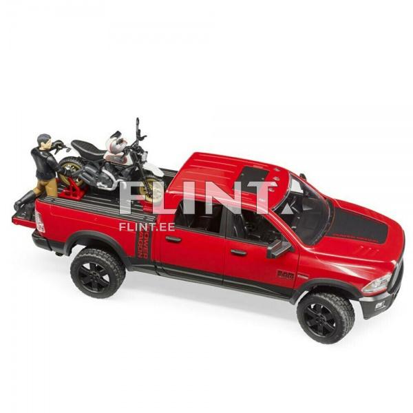 Dodge RAM 2500 (40x17x15cm) + mootorratas Scrambler Ducati Bruder