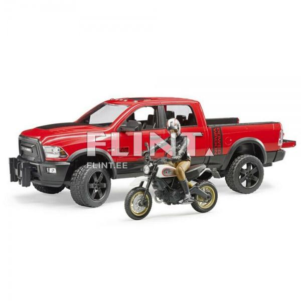 Dodge RAM 2500 (40x17x15cm) + mootorratas Scrambler Ducati Bruder