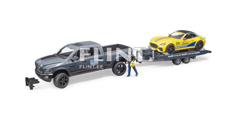 Dodge RAM 2500 + Roadster Racing Team (76x15x13cm) Bruder
