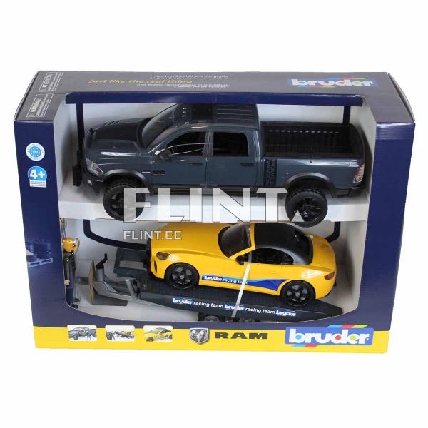 Dodge RAM 2500 + Roadster Racing Team (76x15x13cm) Bruder