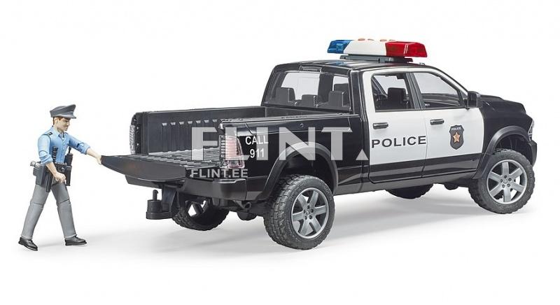 Politsei auto Dodge Ram 2500 + politseinik (38x13x13cm) Bruder