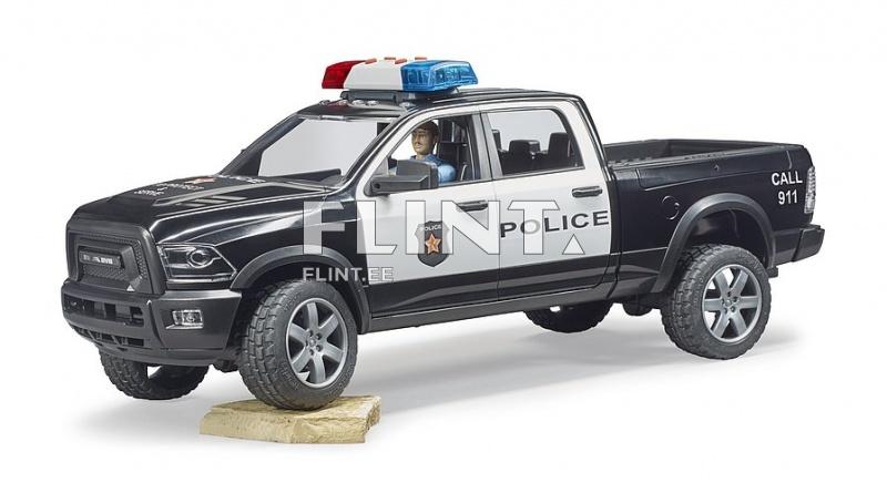 Politsei auto Dodge Ram 2500 + politseinik (38x13x13cm) Bruder