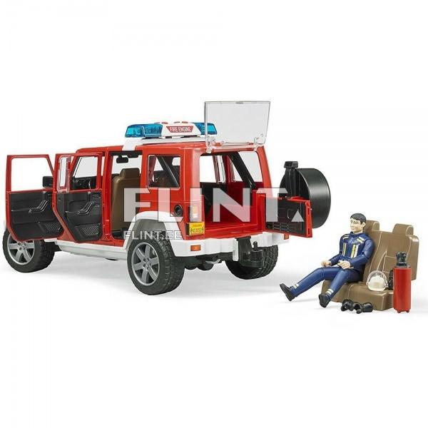 Tuletõrje auto Jeep Wrangler (32,8x14,4x16,2cm) Bruder