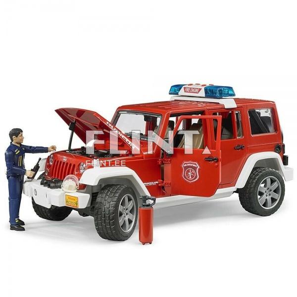 Tuletõrje auto Jeep Wrangler (32,8x14,4x16,2cm) Bruder