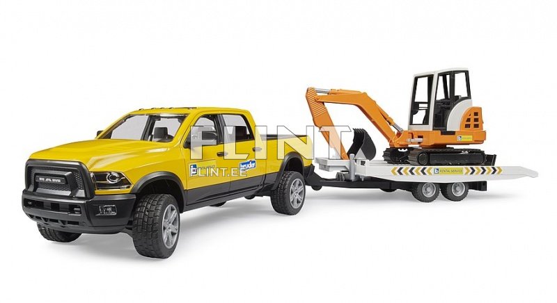 Dodge RAM 2500 (40x17x15cm) + haagis ekskavaatoriga Bruder
