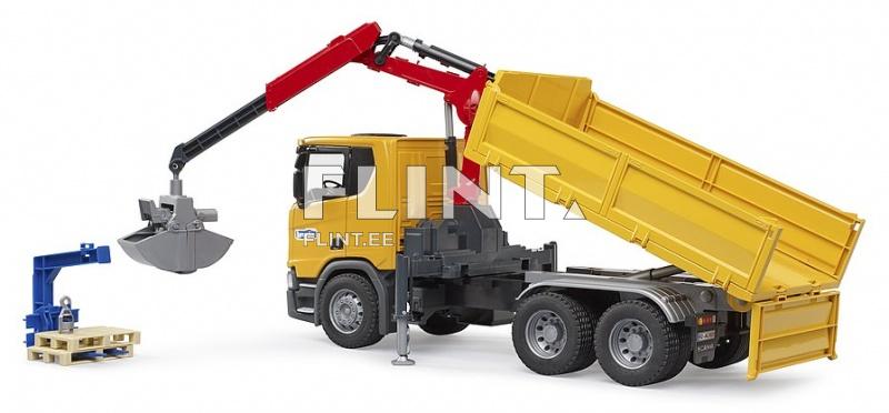 Veoauto kraanaga Scania Super 560R (57,5x18,5x28cm) Bruder