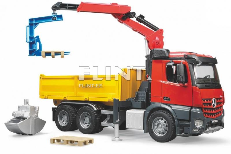 Veoauto kraanaga MB Arocs (54,5x18,5x27cm) Bruder