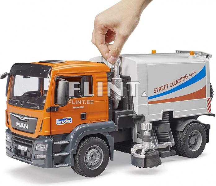 Tänavapuhastus auto MAN TGS (47x19x23cm) Bruder