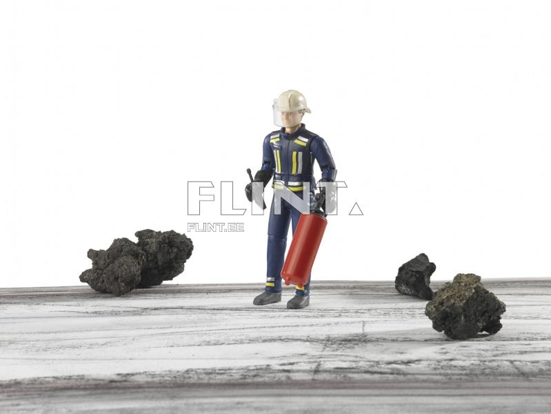 Tuletõrjuja tulekustutiga Bruder