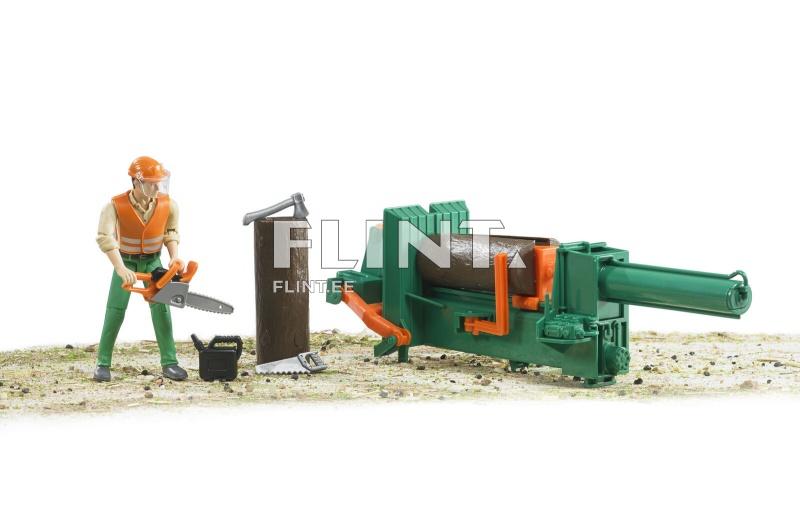 Metsamees tööriistadega Bruder