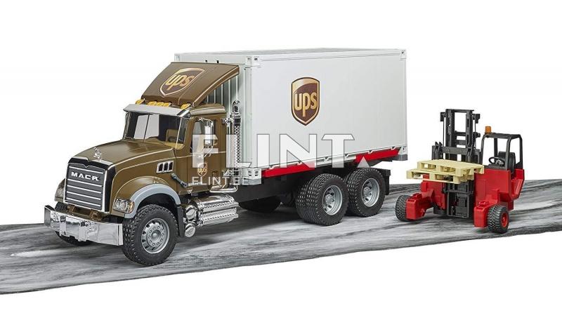 UPS MACK Granite tõstukiga (45,5x17x22cm) Bruder