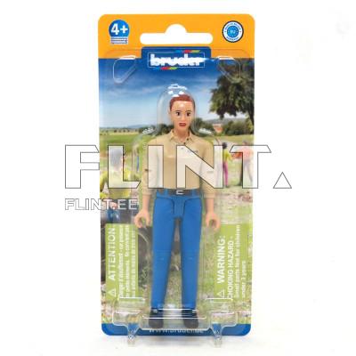 Naisfiguur siniste pükstega Bruder