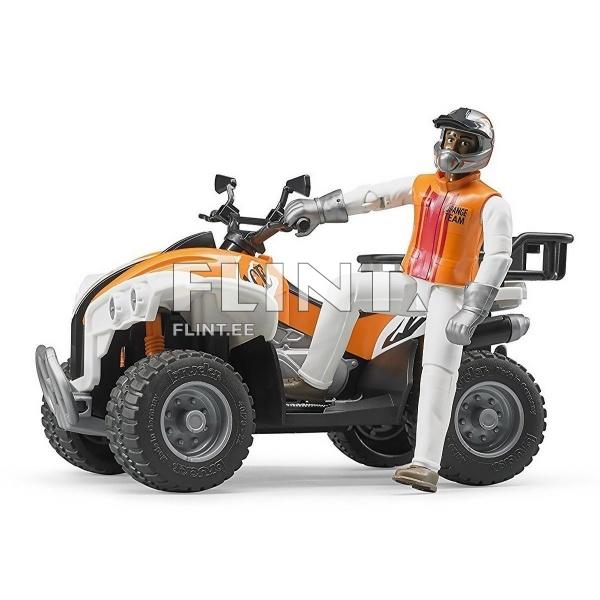 Quad juhiga (16x9,3x9,3cm) Bruder