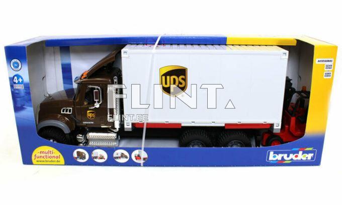 UPS MACK Granite tõstukiga (45,5x17x22cm) Bruder