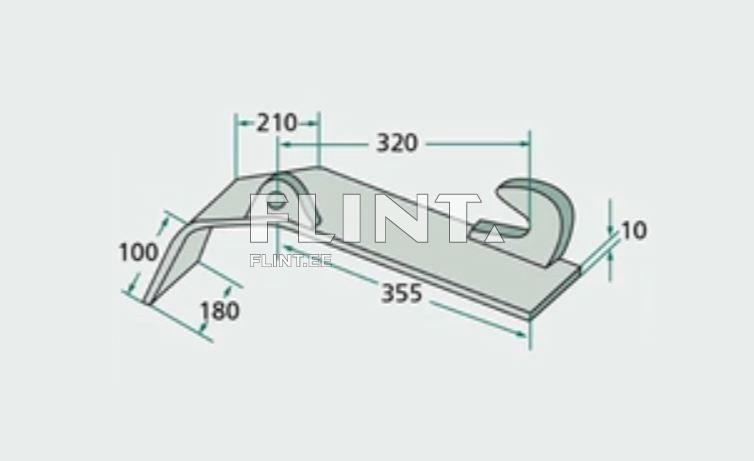Kiirkonksud EURO (2tk) painutatud plaadil