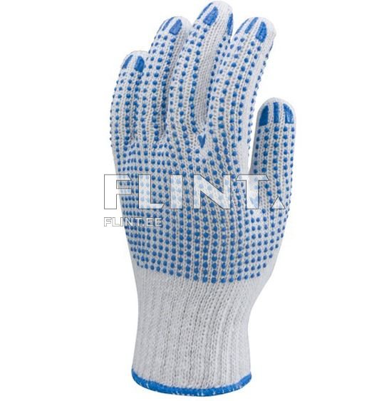 Töökindad puuvillased PVC punktidega nr.10