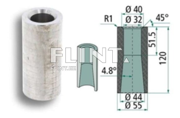 Piigi hülss M30 33x45x120mm