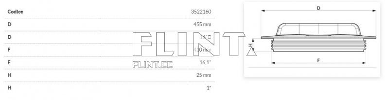 Taimekaitsepritsi kaas Arag D=455mm