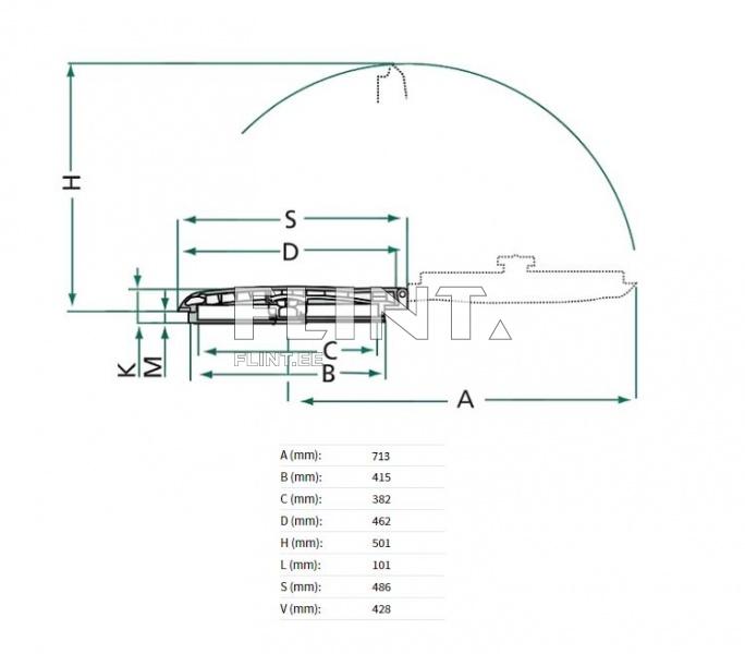 Taimekaitsepritsi kaas Arag D=462mm