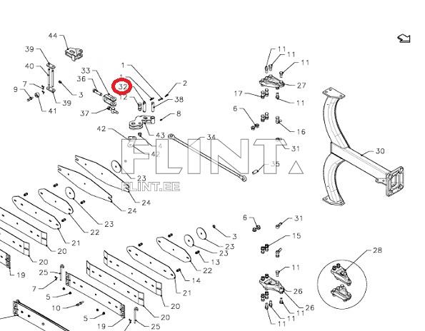 Sõrm 25mm KK067016R Kverneland