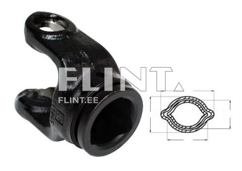 Kardaani kahvel sidrun 34,5x40mm - rist 27x70mm