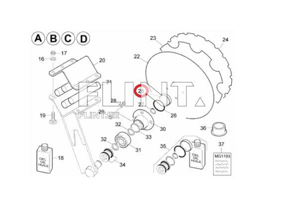 Laagripuki kate  78250283 (PDC Ø110mm rummule) Amazone