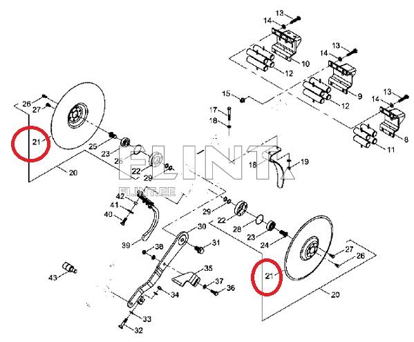 Külviku ketas 340x3 - 23010201 Horsch