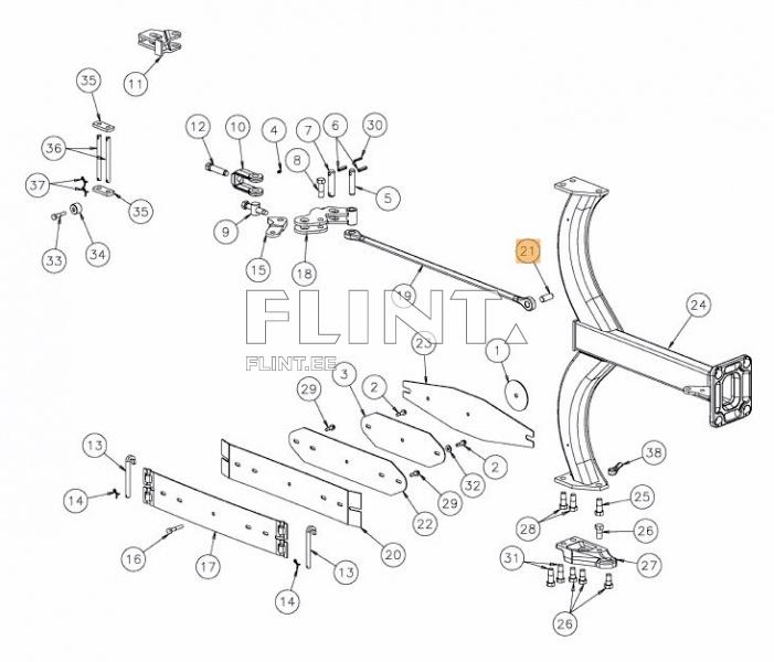 Sõrm 22x55mm KK067031R Kverneland