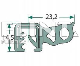 Ukseklaasi tihend John Deere 6800