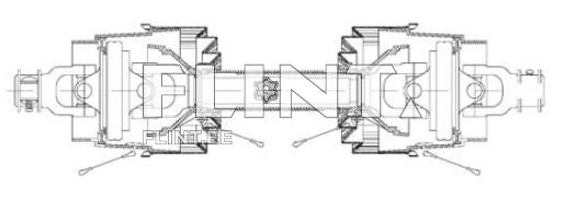 Kardaan z6 lainurk x z6 lainurk L-1500mm - rist 36x89mm (täht)