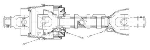 Kardaan z6 lainurk x z6 L-1500mm - rist 32x76mm (kolmnurk)