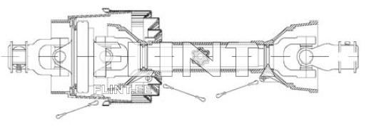 Kardaan z6 lainurk x z6 L-1500mm 36x89mm (täht)