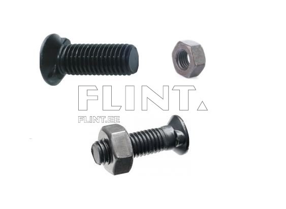Polt+mutter M16x40 8,8 (liblik) pea 32mm