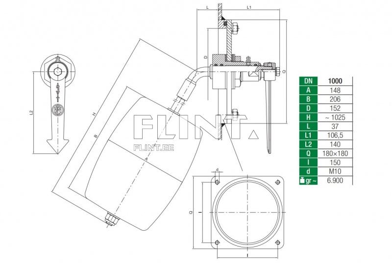 Mahuti taseme indikaator L=1000mm