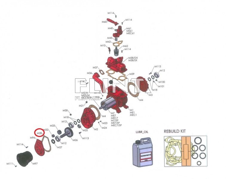 Reduktori kaane tihend MEC 2000-4000