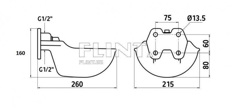 Jootur metallist 1/2" (1,7L)