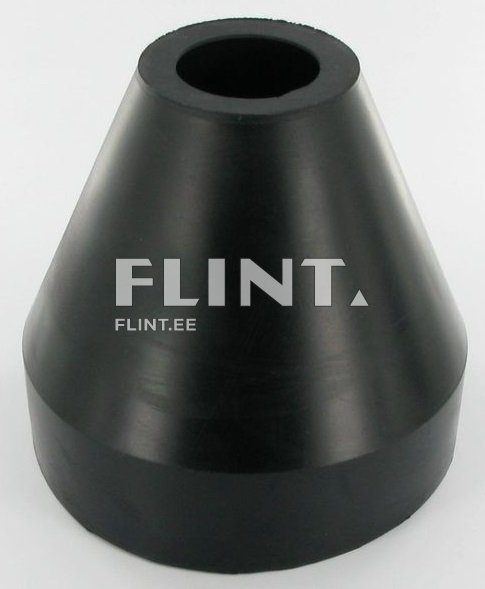 Lehtri kummist otsik 5" 133mm x 155mm; pikkus 145mm