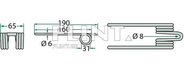 Koguri pii Schuitemaker 458072 (190/160x65x6; ava 31mm)