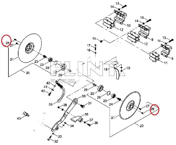 Ketta polt 23010203 (M8x13, 10,9 koonus) Horsch
