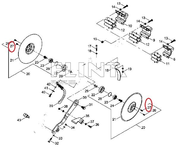 Ketta polt  00360363 (M8x16 10,9 DIN933) Horsch