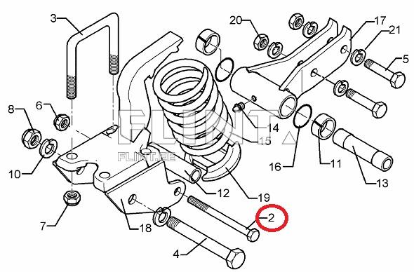 Polt M16x160 10,9 osak. (3015410) Lemken Rubin