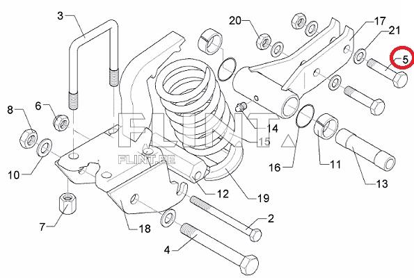 Kronsteini polt M16x75-12.9 (3015361) Lemken Rubin