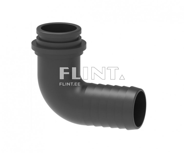 Põlv 90° (voolikule 32mm) 1 1/4" mutter (ARAG)