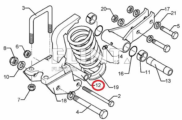 Puks 30x4,5x125mm (3176826) Lemken Rubin