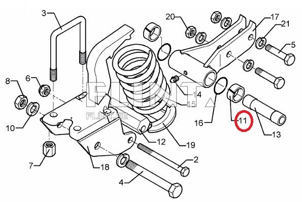 Võlli puks EG30 38x25 (3173422) Lemken Rubin