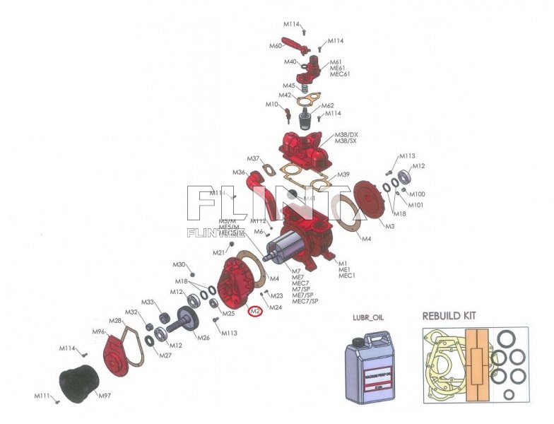 Reduktori korpus MEC 5000, 6500, 8000 M/D