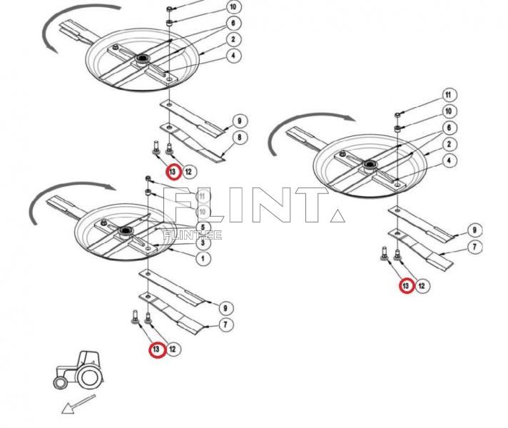Tera polt Schulte 1 1/8" UNFx89 (251-019)