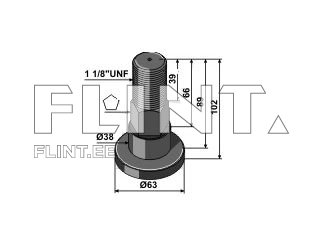 Tera polt Schulte 1 1/8" UNFx89 (251-019)