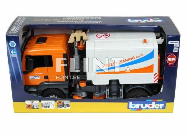 Tänavapuhastus auto MAN TGS (47x19x23cm) Bruder