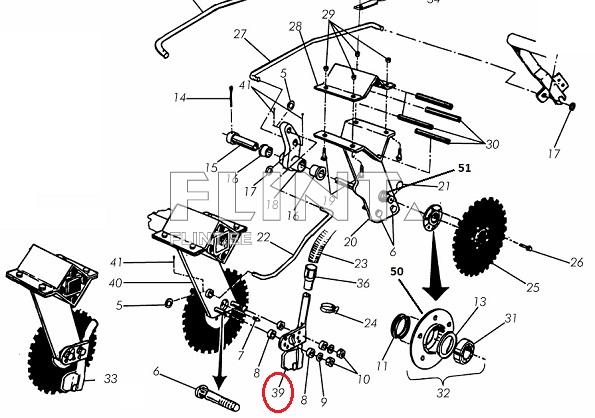 Seemendi juhttoru (vasak, pikk pilu) Väderstad 306530, 432116, 424556 Molbro